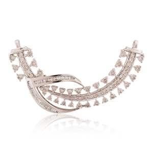 Beautifully Crafted Diamond Necklace & Matching Earrings in 18K Yellow Gold with Certified Diamonds - TM0524P